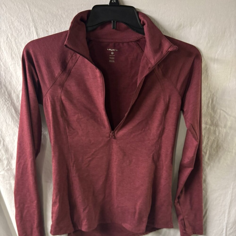 Layers 8 Performance Weight Quarter Zip Pullover Size S